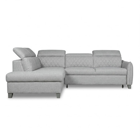 Coltar Extensibil Cu Otoman Stanga Tiago, 5 Locuri, Tetiere Reglabile, Gri, 255 Cm-01