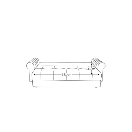 Canapea Extensibila Trendy, 3 Locuri, Lada Depozitare, Gri, 243 Cm-01