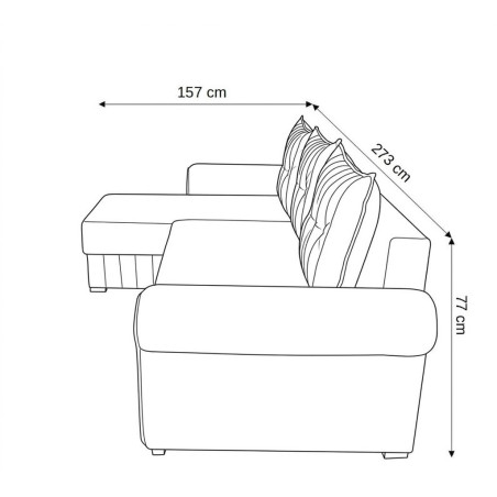 Coltar Extensibil Stanga Chic, 5 Locuri, Lada Depozitare, Bej, 273 Cm-01