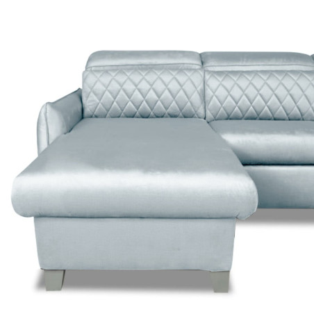 Coltar U Extensibil Cu Lada Tiago, Dreapta, 6 Locuri, Tetiere Reglabile, Gri 330 Cm-01