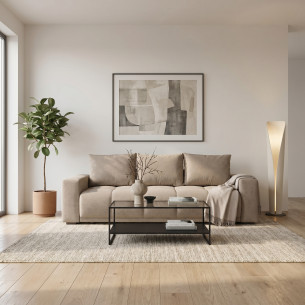 Canapea Extensibila Green, 3 locuri, Lada Depozitare, Caleido Taupe, 240 Cm