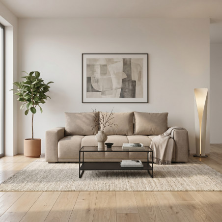 Canapea Extensibila Green, 3 locuri, Lada Depozitare, Caleido Taupe, 240 Cm-01
