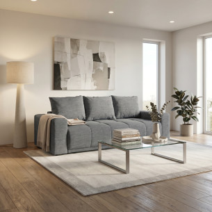 Canapea Extensibila Green, 3 locuri, Lada Depozitare, Stelar 97, 240 Cm