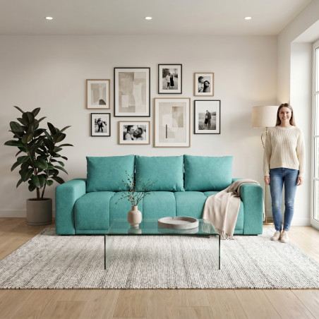 Canapea Extensibila Green, 3 locuri, Lada Depozitare, Albastru, Orion 12, 240 Cm-01