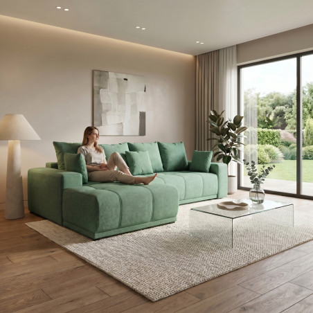 Coltar Cu Insula Dreapta Green, 5 Locuri, Lada Depozitare, Rino 31, 280 Cm-01