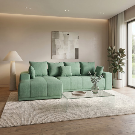 Coltar Cu Insula Dreapta Green, 5 Locuri, Lada Depozitare, Rino 31, 280 Cm-01