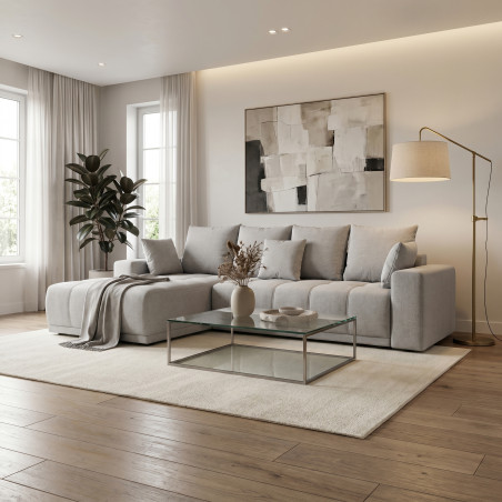 Coltar Cu Insula Dreapta Green, 5 Locuri, Lada Depozitare, Arte 51B, 280 Cm-01