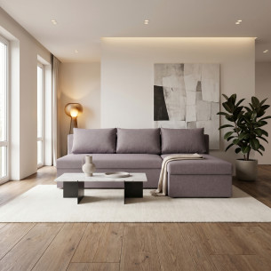 Coltar Extensibil Cu Lada, Blue Interschimbabil Stanga/Dreapta, Icon 90, 220 x 80 x 155 Cm