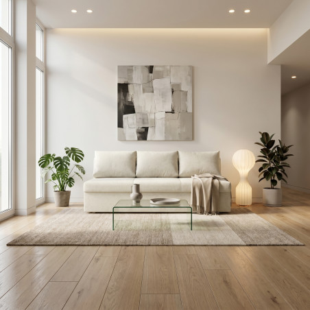 Canapea Extensibila Blue, Cu Lada Depozitare, 3 Locuri, Savana Off White, 191 Cm-01