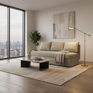 Canapea Extensibila Blue, Cu Lada Depozitare, 3 Locuri, Luis 85, 191 Cm