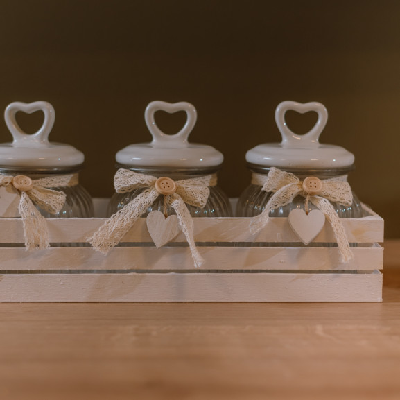 Set 3 recipiente Cuore MT16Q016S/3