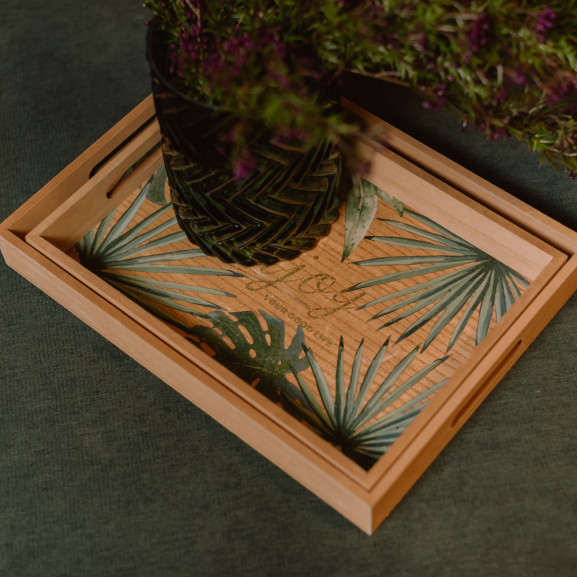 Set 2PCS tava servire Jungle