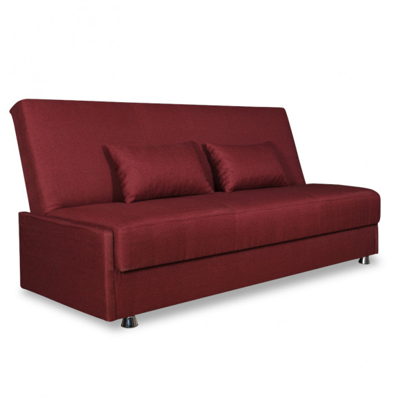 Canapea Extensibila Cu Lada Depozitare Ischia, Rosu, 202 X 88 X 94 Cm
