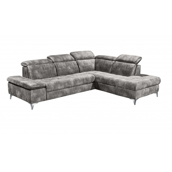 Coltar Extensibil Cu Lada, Sierra Dreapta, Stone, 282 X 82 X 221 Cm Coltare extensibile & fixe
