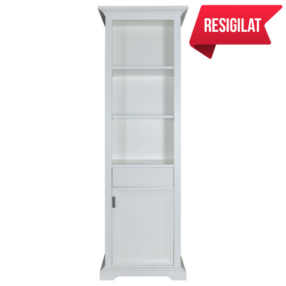 Biblioteca 1U1S Milano, Alb, 650 x 500 x 2000 mm.