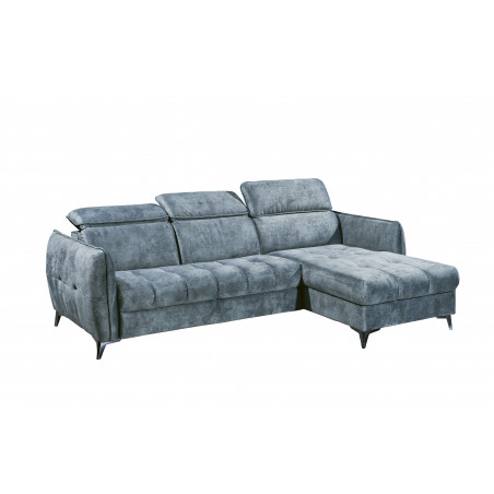 Coltar Extensibil Togo, Interschimbabil Stanga/Dreapta, Smoke Blue, 260 X 82 Х 176 Cm-01