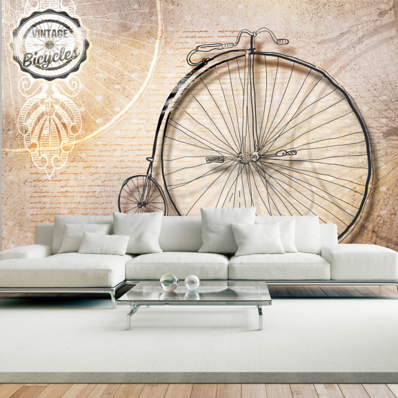 Fototapet Vintage Bicycles Sepia