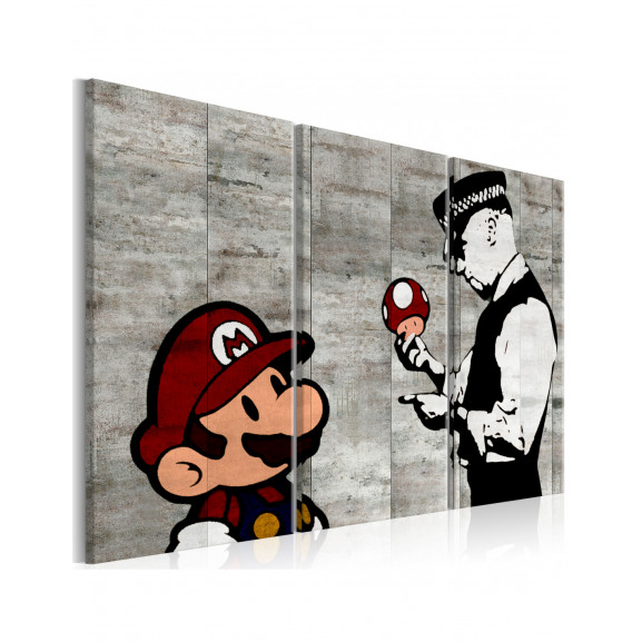 Tablou Banksy: Mario Bros