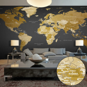 Fototapet Xxl World Map: Modern Geography Ii