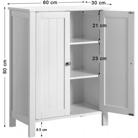 Comoda Baie Paola Alb, 60 Cm-01