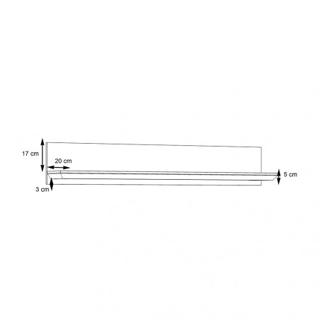 Polita Awenis, Alb, 22 x 25.6 x 155 Cm-01