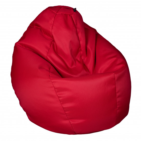 Fotoliu bean bag, interior-exterior, tip para mijlocie rosu