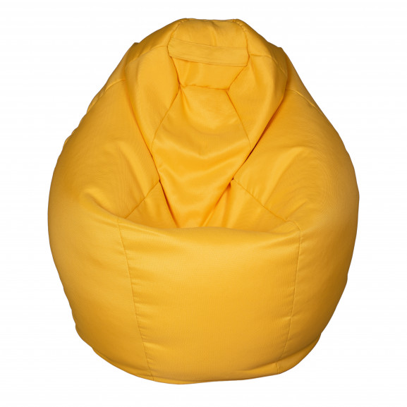 Fotoliu bean bag, interior-exterior, tip para mijlocie galben