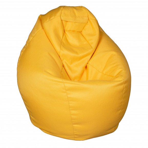 Fotoliu bean bag, interior-exterior, tip para mare galben