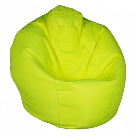 Fotoliu Bean Bag, Interior-Exterior, Tip Para Mare Galben Fluorescent-01