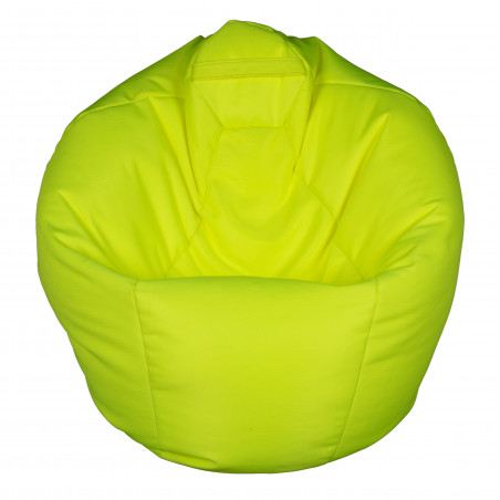 Fotoliu Bean Bag, Interior-Exterior, Tip Para Mare Galben Fluorescent-01