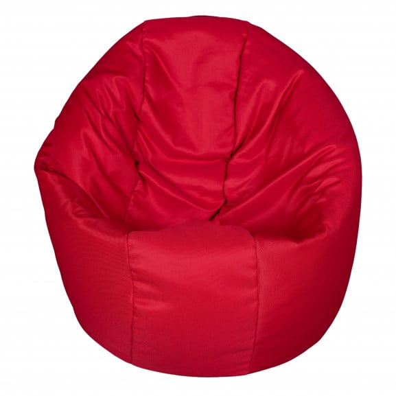 Fotoliu Bean Bag, Interior-Exterior, Tip Puf Rotund Mic Rosu