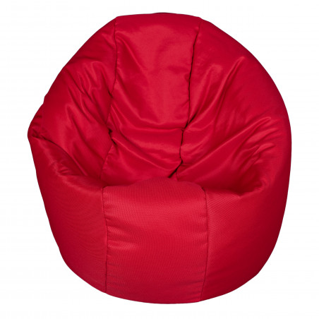 Fotoliu Bean Bag, Interior-Exterior, Tip Puf Rotund Mic Rosu-01