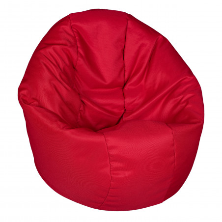 Fotoliu Bean Bag, Interior-Exterior, Tip Puf Rotund Mic Rosu-01