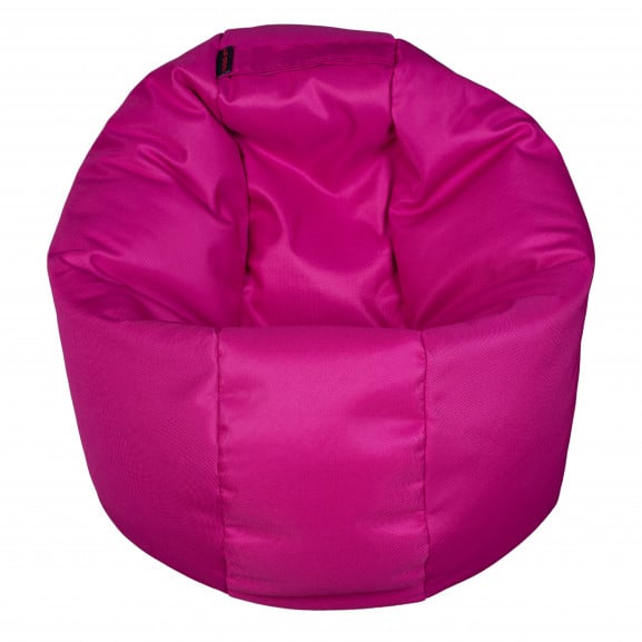 Fotoliu Bean Bag, Interior-Exterior, Tip Puf Rotund Mic Roz