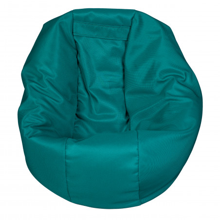 Fotoliu Bean Bag, Interior-Exterior, Tip Puf Rotund Mic Petrol-01