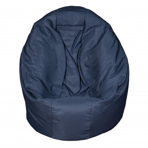 Fotoliu Bean Bag, Interior-Exterior, Tip Puf Rotund Mare Albastru