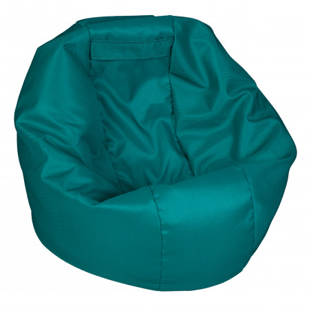 Fotoliu Bean Bag, Interior-Exterior, Tip Puf Rotund Mare Petrol-01