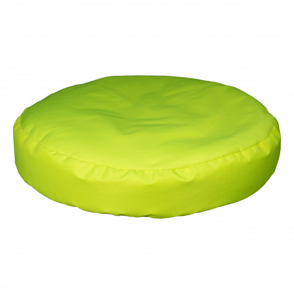 Fotoliu Bean Bag, Interior-Exterior, Tip Puf Rotund Mare Galben Fluorescent