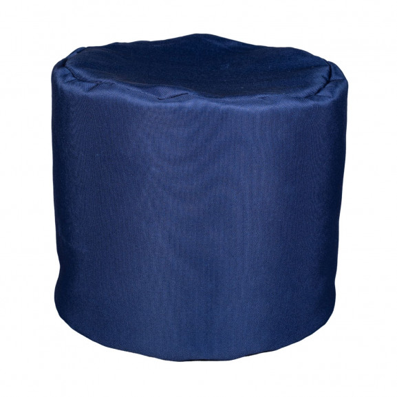 Fotoliu Bean Bag, Interior-Exterior, Tip Taburet Rotund Albastru