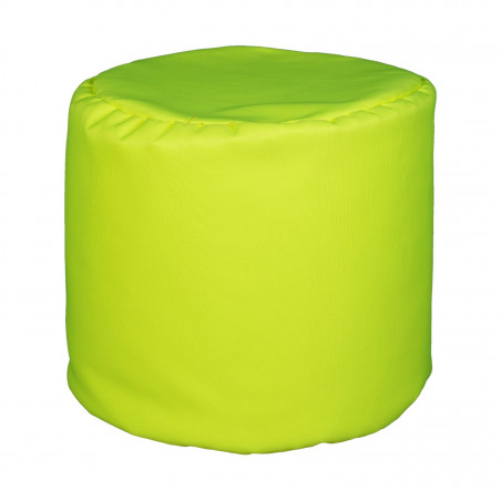 Fotoliu Bean Bag, Interior-Exterior, Tip Taburet Rotund Galben Fluorescent-01