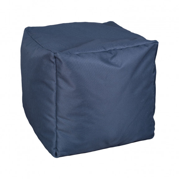 Fotoliu Bean Bag, Interior-Exterior, Tip Taburet Patrat, Gri