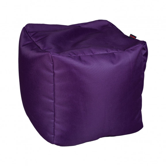 Fotoliu Bean Bag, Interior-Exterior, Tip Taburet Patrat Violet