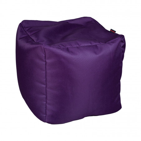 Fotoliu Bean Bag, Interior-Exterior, Tip Taburet Patrat Violet-01