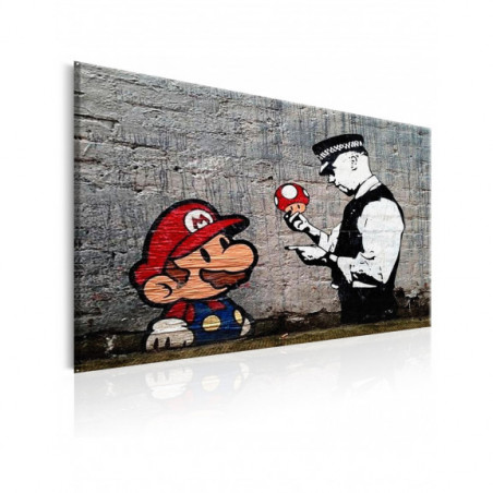 Tablou Mario And Cop By Banksy-01