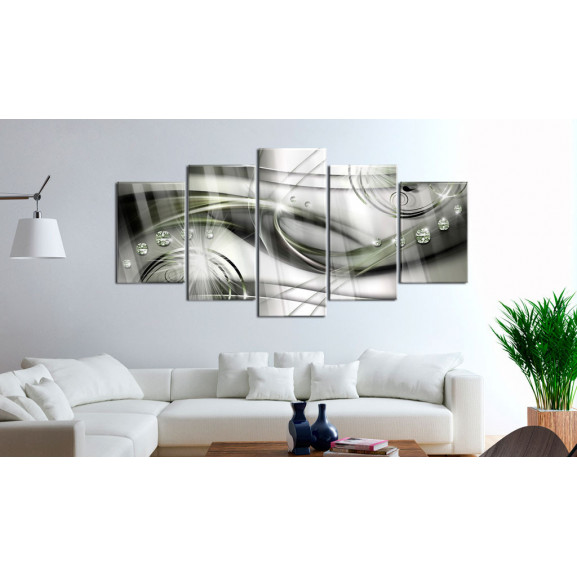 Imagine pe sticlă acrilică the wave of green glow [glass]