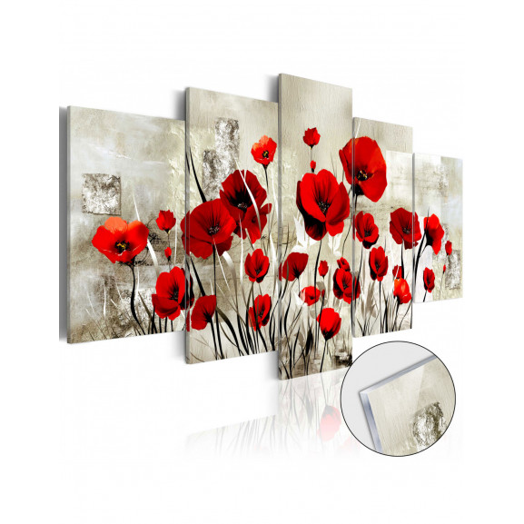 Imagine Pe Sticlă Acrilică Scarlet Field [Glass]