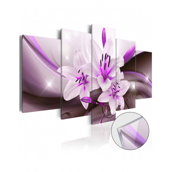 Imagine Pe Sticlă Acrilică Violet Desert Lily [Glass]
