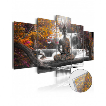 Imagine Pe Sticlă Acrilică Autumnal Buddha [Glass]-01