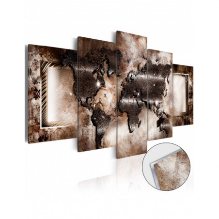 Imagine Pe Sticlă Acrilică Platinum Map [Glass]-01