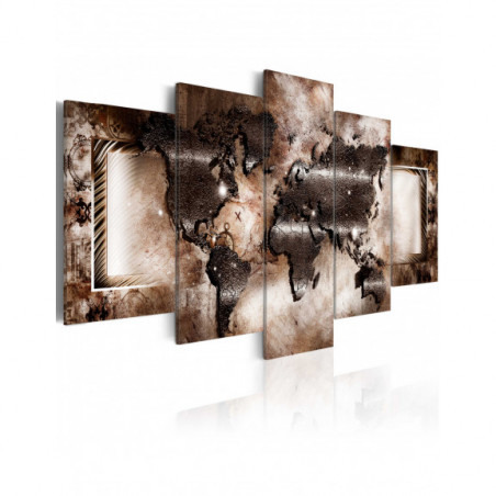 Tablou Platinum Map-01